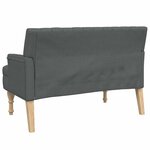 vidaXL Banc avec coussins gris foncé 113x64 5x75 5 cm tissu
