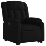 vidaXL Fauteuil inclinable électrique noir tissu