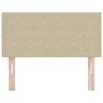 vidaXL Tête de Lit LED Simple Vert Clair Grise 80 cm Velours