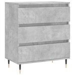 vidaXL Buffet Gris béton 60x35x70 cm Bois d'ingénierie