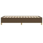 vidaXL Cadre de lit sans matelas marron foncé 90x190 cm tissu