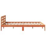 vidaXL Cadre de lit sans matelas cire marron 160x200cm bois pin massif