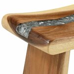 vidaXL Tabouret de salle de bain Naturel 50 x 30 x 45 cm Bois naturel