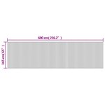 vidaXL Cloison de séparation blanc 165x600 cm bambou