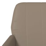 vidaXL Fauteuil Cappuccino 61x78x80 cm Similicuir