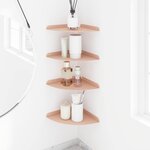 vidaXL Étagère Flottante d'Angle 4 pc Rose 24 x 24 x 2 cm