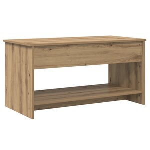 vidaXL Table basse chêne artisanal 102 x 50 x 52.5 cm