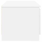 vidaXL Meuble TV Blanc 140x40x35 5 cm Bois d'ingénierie