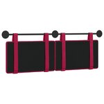 vidaXL Tête de lit suspendue Bordeaux Velours