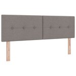 vidaXL Lit ressort avec matelas et LED Taupe 140x200 cm
