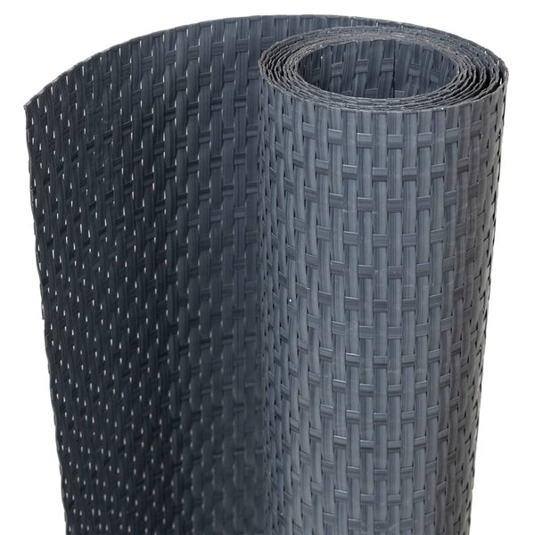 vidaXL Paravent de balcon anthracite 1000x90 cm résine tressée