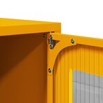 vidaXL Meuble TV jaune moutarde 68x39x60 5 cm acier laminé à froid