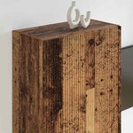 vidaXL Meuble TV mural Montage mural Bois Ancien 59 5 x 31 x 100 cm