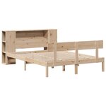 vidaXL Lit bibliothèque sans matelas 150x200 cm bois massif de pin