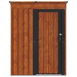 vidaXL Cabanons de jardin Marron 137 x 81 x 180 cm Métал