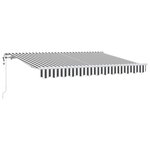 vidaXL Auvent Rétractable Anthracite 350 x 200 cm tissu