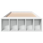 vidaXL Cadre de lit sans matelas blanc 75x190 cm