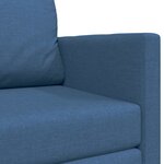 vidaXL Canapé-Lit Bleu 124 x 71 x 78 cm tissu