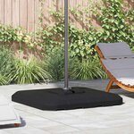 vidaXL Ensemble de base de parasol cantilever 4 Pièces Noir