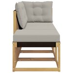 vidaXL 3 pc Unité de canapé sectionnel Blanc