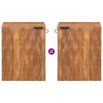 vidaXL Cabinet de Salle de Bain Suspendu Marron 38 x 33 x 48 cm