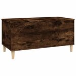 vidaXL Table basse Chêne fumé 90x44 5x45 cm Bois d'ingénierie