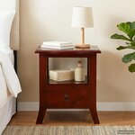 vidaXL Cabinet de chevet avec tiroir Marron 40 x 40 x 45 5 cm