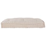 vidaXL Coussin de canapé sur palette Crème tissu