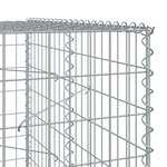 vidaXL Panier gabion avec couvercle 700x100x200 cm fer galvanisé