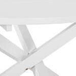 vidaXL Mobilier de salle à manger 5 Pièces MDF Blanc