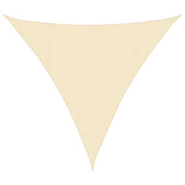 vidaXL Voile d'ombrage 160 g/m² Crème 4x4x4 m PEHD