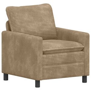 vidaXL Canapé Taupe 76 x 81 x 87 5 cm Polyester