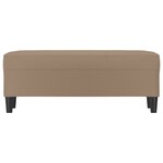 vidaXL Banc Cappuccino 100x35x41 cm Similicuir