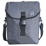 Willex sac à bandoulière de vélo flex 800 14 l gris et noir