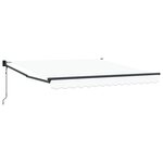 Store rétractable automatique vidaXL Blanc 300x250 cm