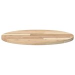 vidaXL Dessus de table rond Ø50x2 cm bois massif d'acacia