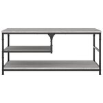 vidaXL Table basse sonoma gris 90x49x40 cm bois d'ingénierie
