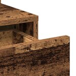 vidaXL Coiffeuse Bois Ancien 80 x 35 x 132 cm Bois d'ingénierie