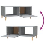 vidaXL Table basse sonoma gris 89 5x50x40 cm bois d'ingénierie