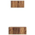 vidaXL Ensemble meuble TV 2 Pièces Bois ancien 80 x 30 x 30 cm