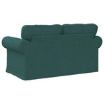 vidaXL Canapé Vert foncé 215 x 82 x 80 cm tissu