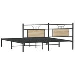 vidaXL Cadre de lit sans matelas chêne sonoma 183x213 cm