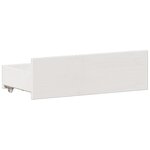 vidaXL Cadre de lit sans matelas avec tête de lit blanc 140x200 cm pin