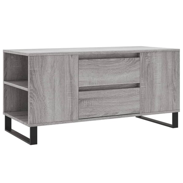 vidaXL Table basse sonoma gris 102x44 5x50 cm bois d'ingénierie