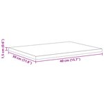 vidaXL Planches d'étagère   4 pièces  chêne noir  40x30x1.5 cm  en bois d'ingénierie