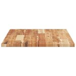 vidaXL Dessus de table rectangulaire 100x50x2 cm bois massif d'acacia