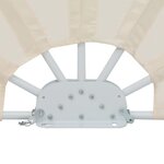 vidaXL Auvent latéral pliable de terrasse Crème 160 cm