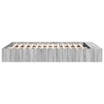 vidaXL Cadre de lit sonoma gris 140x200 cm bois d'ingénierie