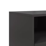 vidaXL Meuble TV noir 100 5x39x43 5 cm acier