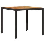 vidaXL Ensemble de salle à manger pour jardin 5 Pièces Noir Poly rotin